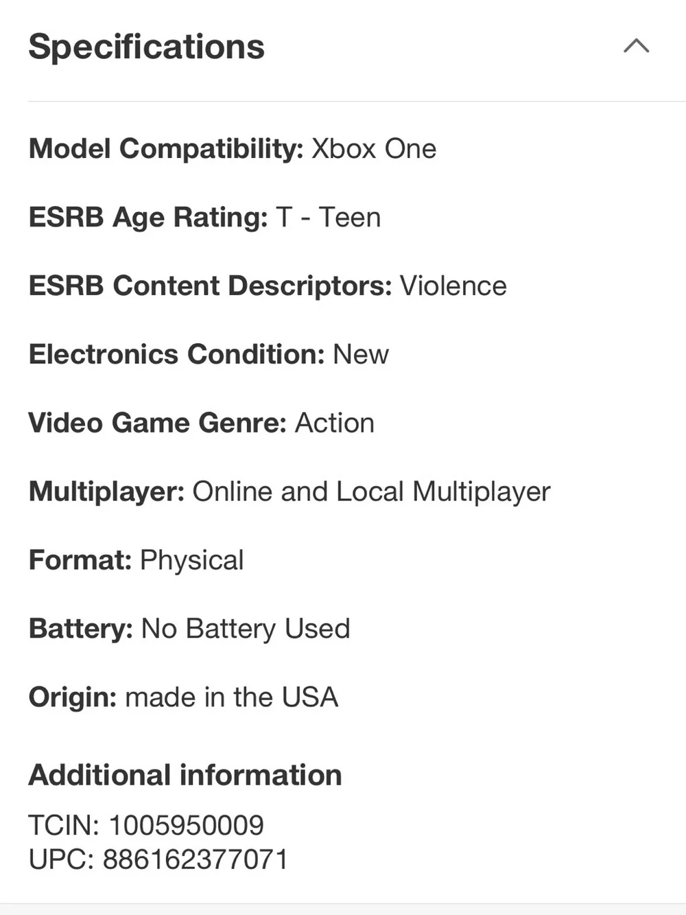 Marvel Avengers Xbox One Video Game
